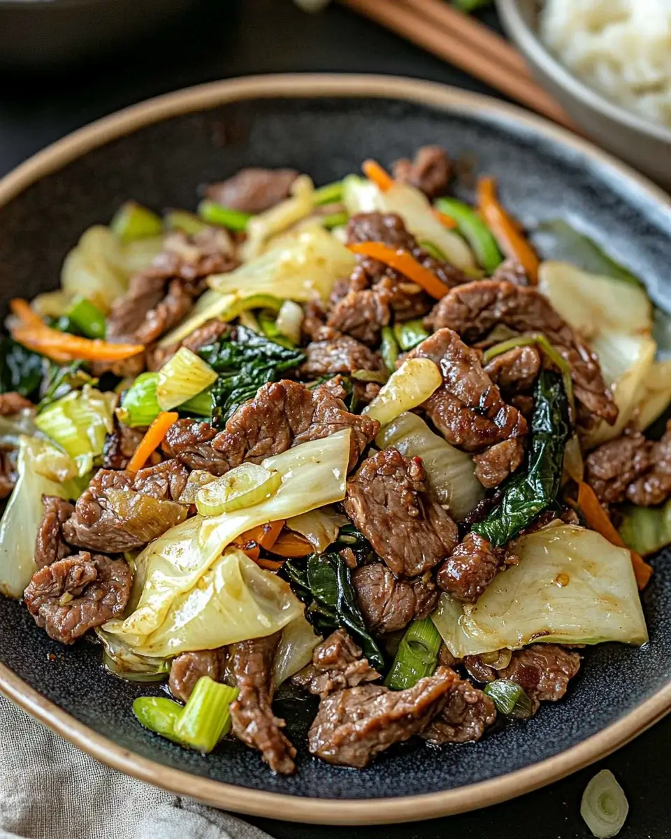 Asiatisches Rinderhackfleisch mit Kohl einfach zubereiten!