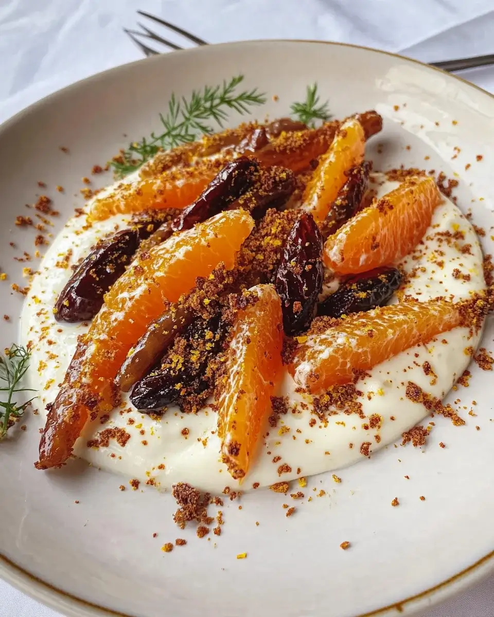 Balsamico-Möhren mit Orangen-Tahini-Joghurt genießen!