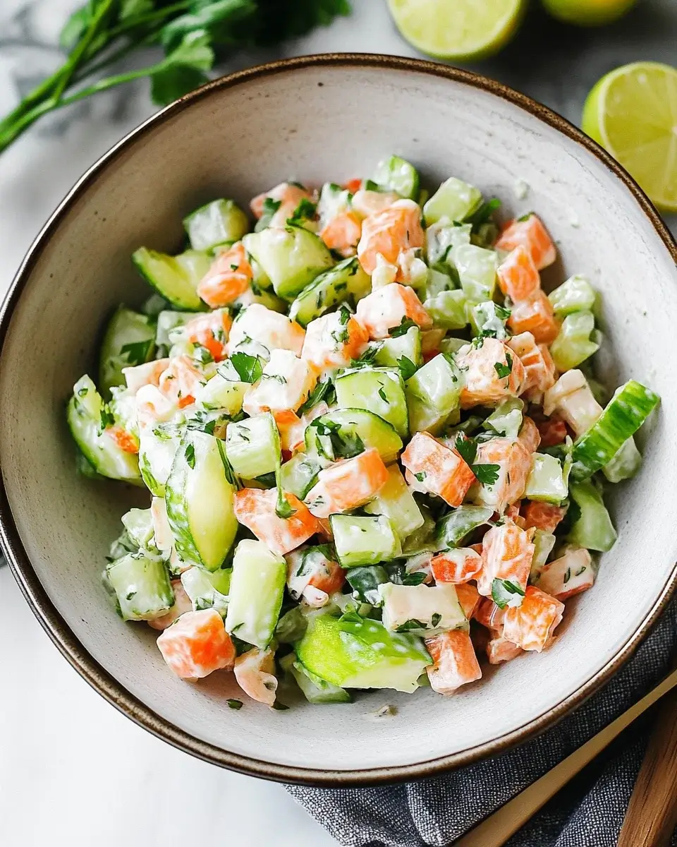 Gurkensalat mit Garnelen: Ein erfrischendes Rezept!