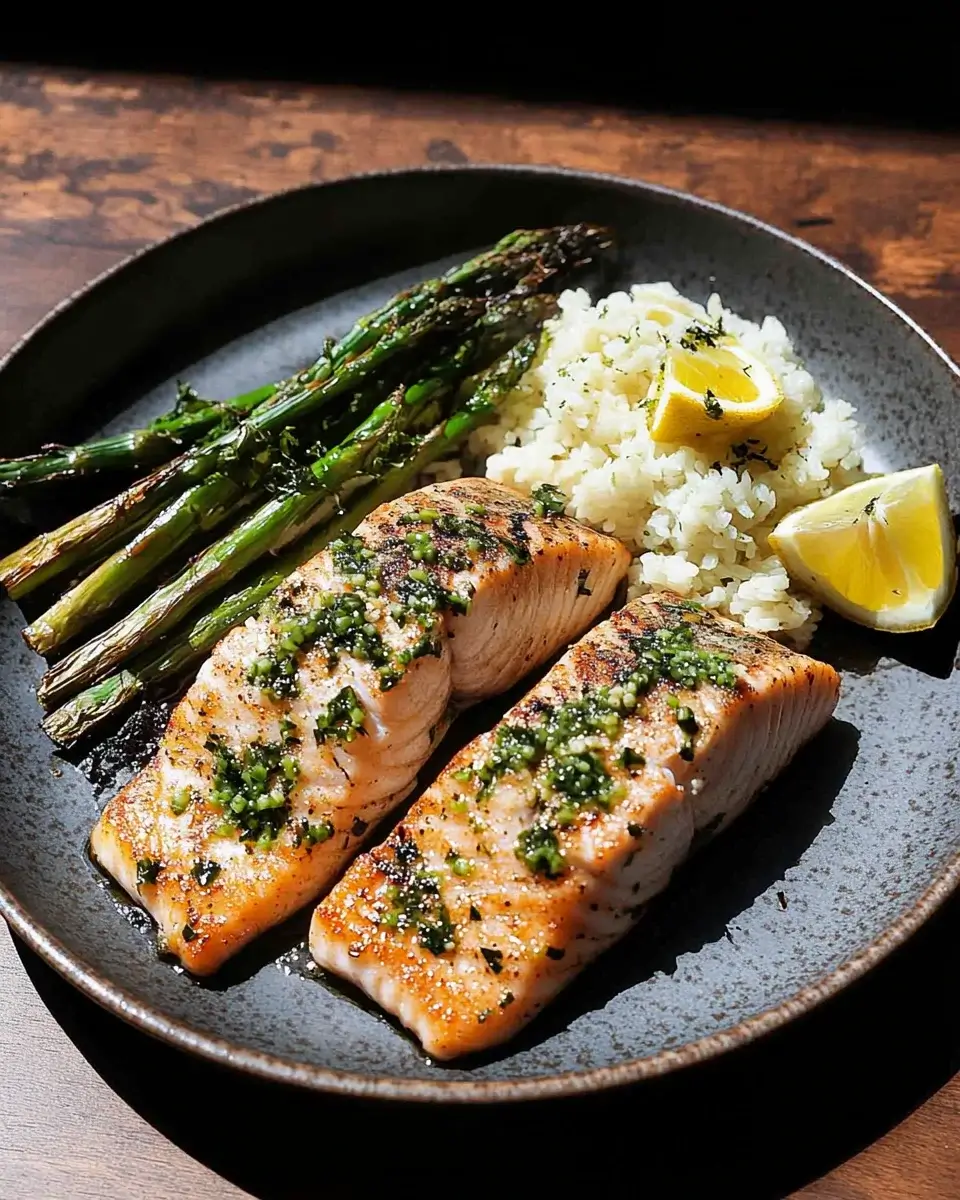 Lachs mit grünem Spargel aus dem Ofen – einfach genießen!