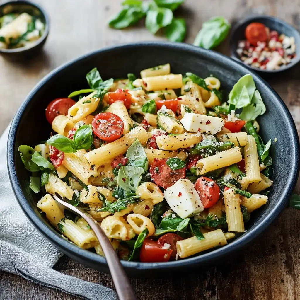 Mediterraner Pasta-Spargel-Salat: Ein Genuss für den Gaumen!
