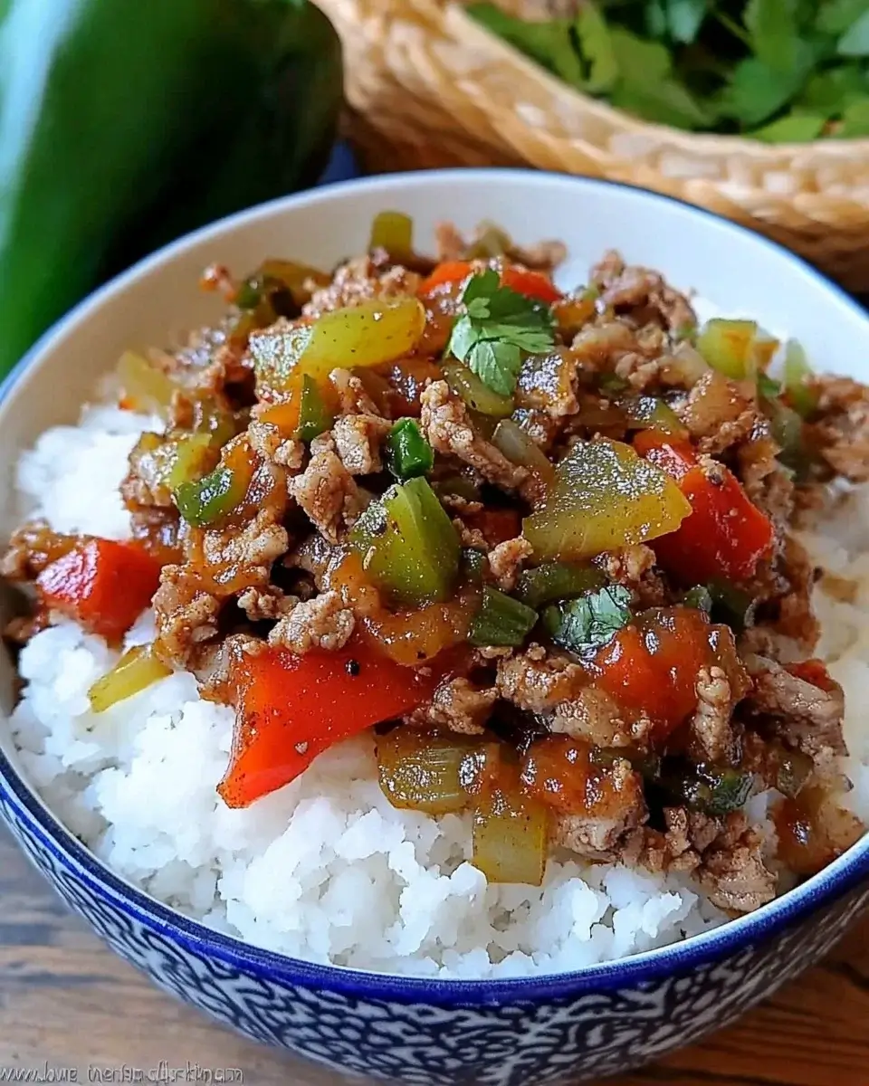 Rindfleisch-Paprika-Reis-Bowl: Einfach und lecker zubereiten!