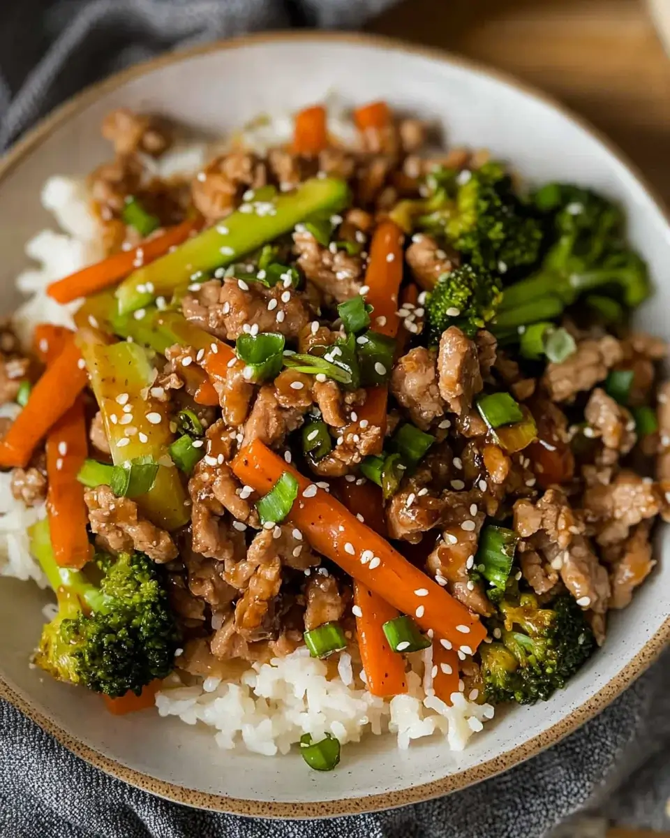 Teriyaki-Hackfleisch-Pfanne: Ein einfaches Rezept genießen!