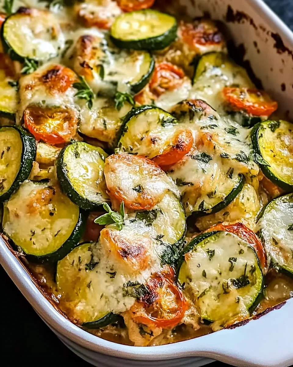 Mediterraner Hähnchen-Zucchini-Auflauf für Gaumenfreuden!