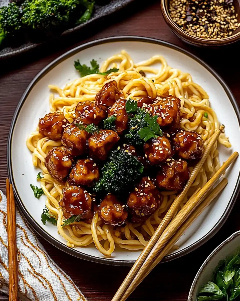 Asiatische Klebreisbällchen mit Udon-Nudeln für dich!