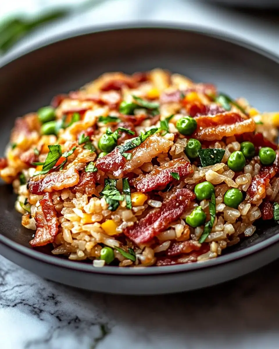 Bacon-Reis mit Gemüse: Ein einfaches Rezept für Genuss!