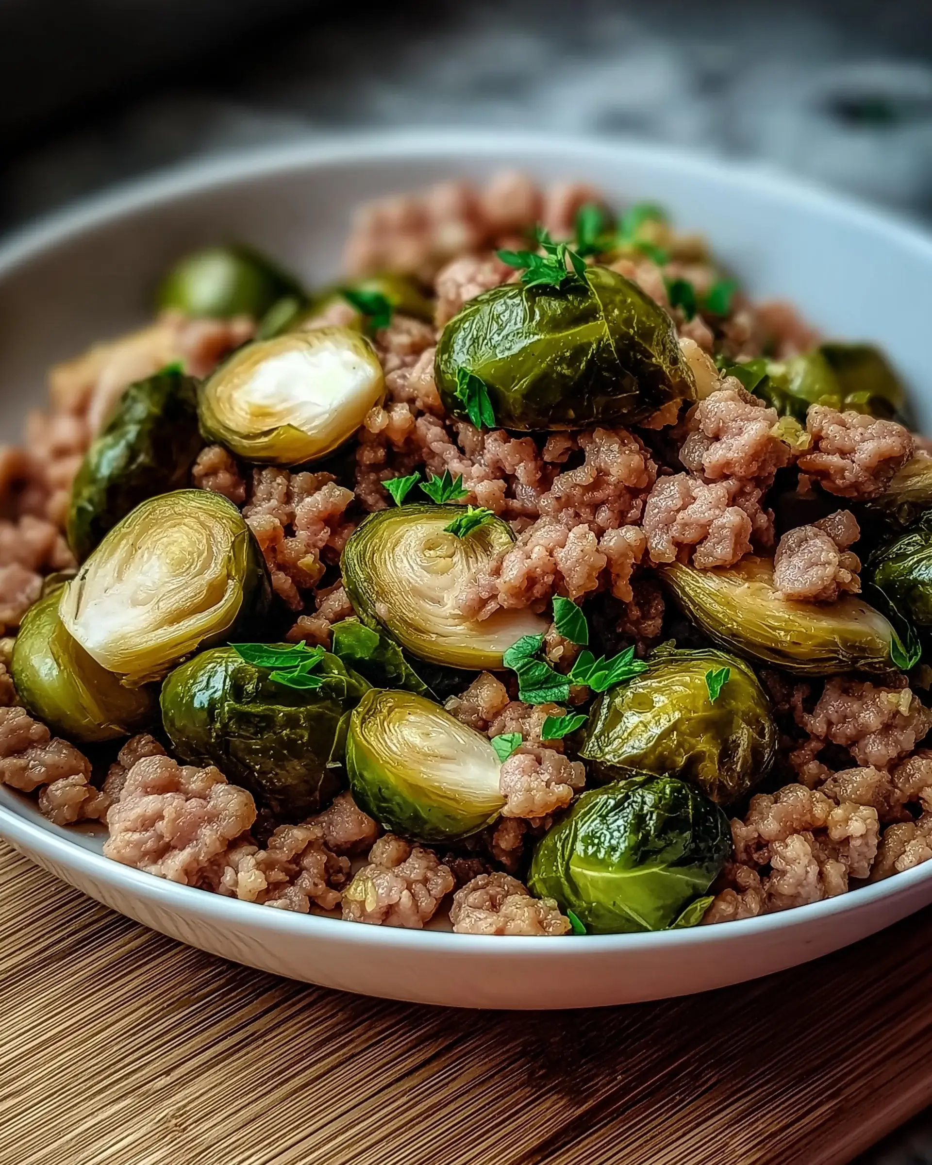 Brüsseler Sprossen mit Putenhackfleisch: Einfach lecker!