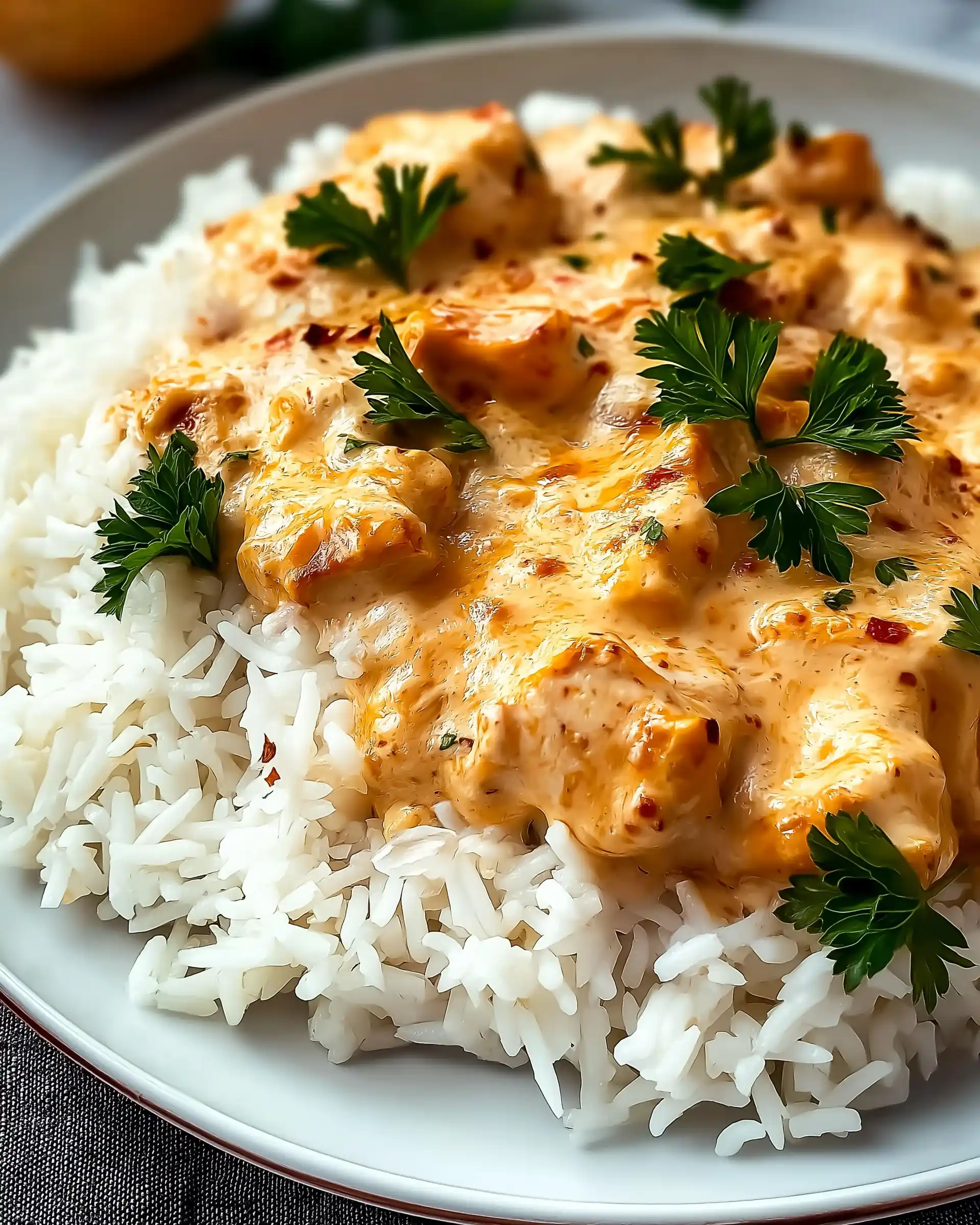 Cremiges Hähnchen mit Reis: So gelingt das Rezept!