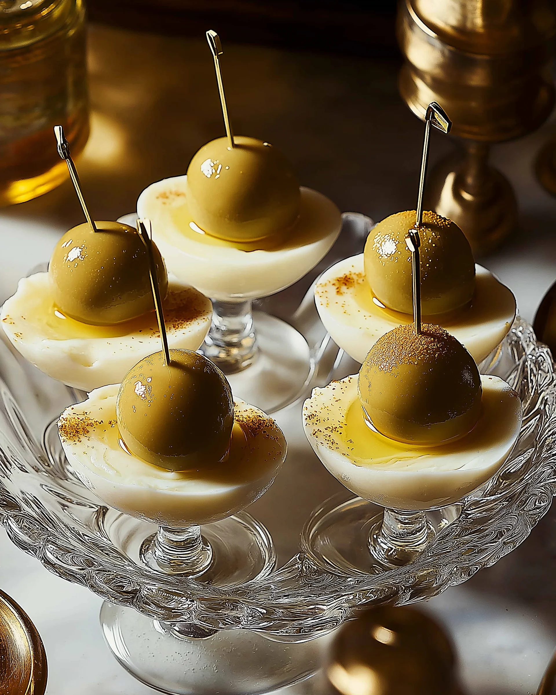 Dirty Martini gefüllte Eier: Ein Genuss für Feinschmecker!