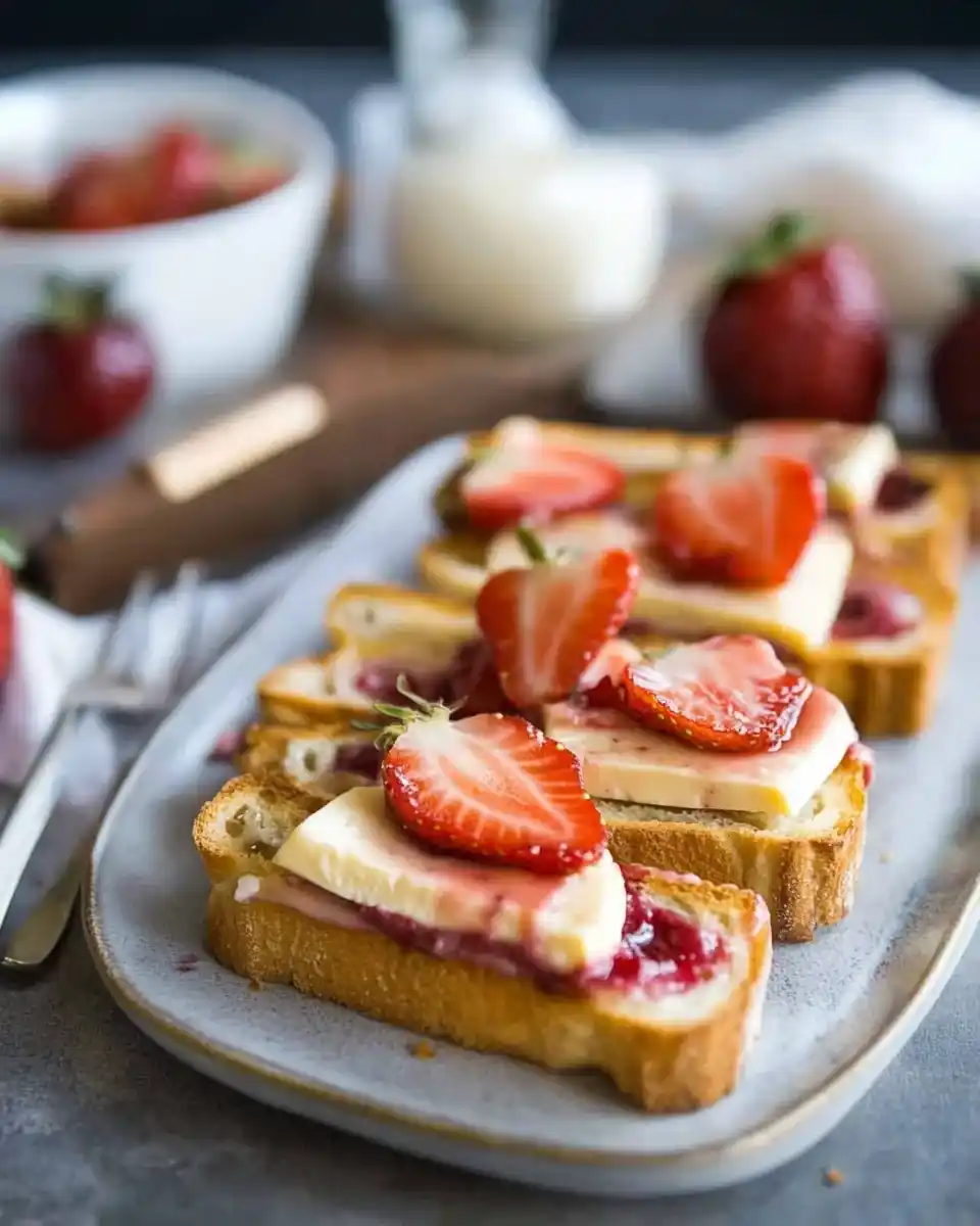 Erdbeer-Cheesecake-Toast: Ein köstliches Rezept entdecken!