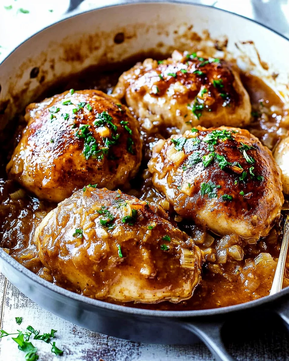 Französisches Zwiebel-Hühnchen: Ein unwiderstehliches Rezept!