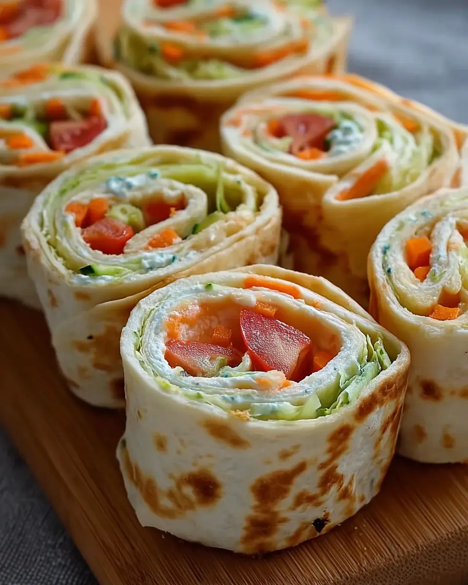 Gemüse-Tortilla-Röllchen: Ein einfaches Rezept entdecken!