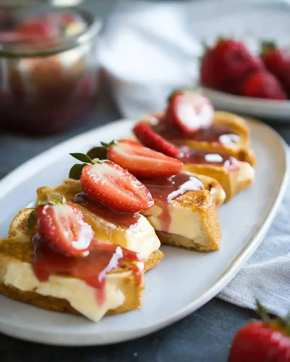 Erdbeer-Cheesecake-Toast: Ein verführerisches Rezept!
