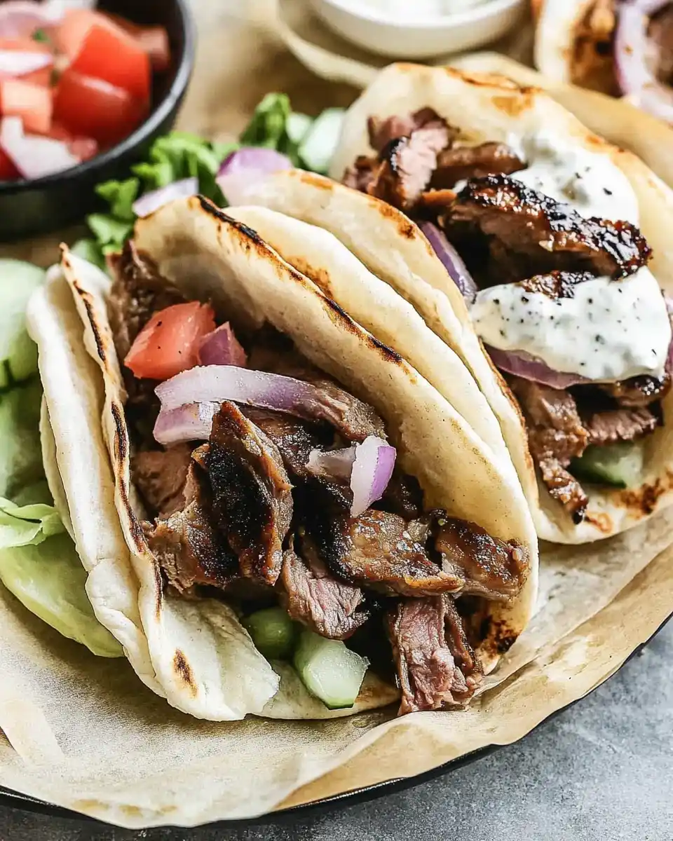 Gyros mit Rindfleisch aus dem Slow Cooker: Ein Genuss!