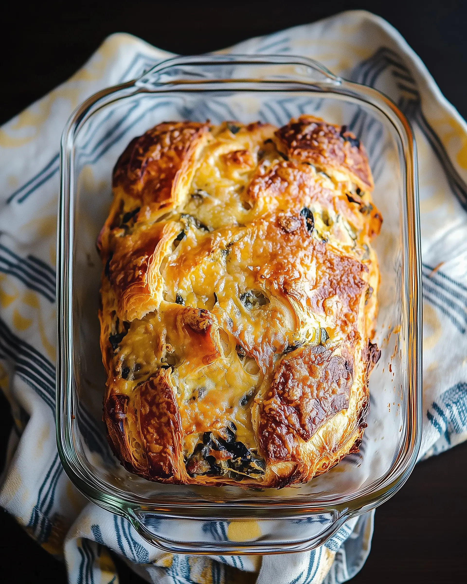 Herzhafter Frühstücksauflauf mit Croissants: Einfach und lecker!