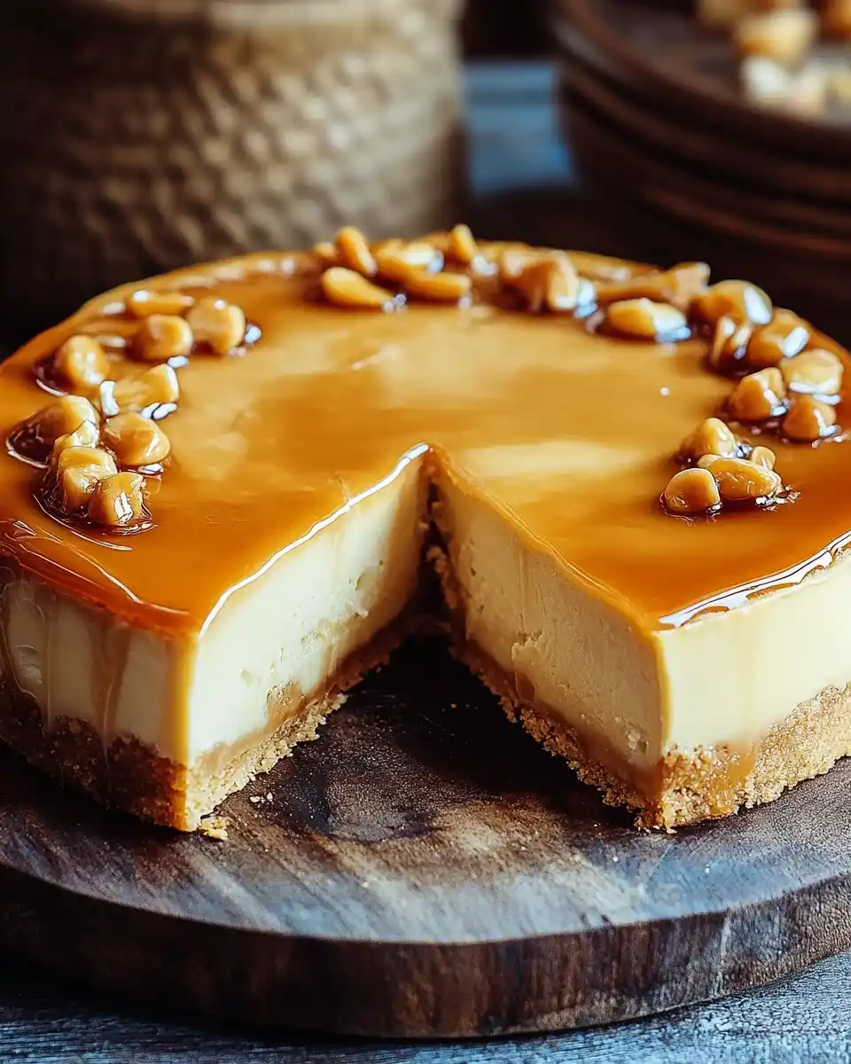 Karamell-Käsekuchen mit Salz: Unwiderstehlich und leicht!