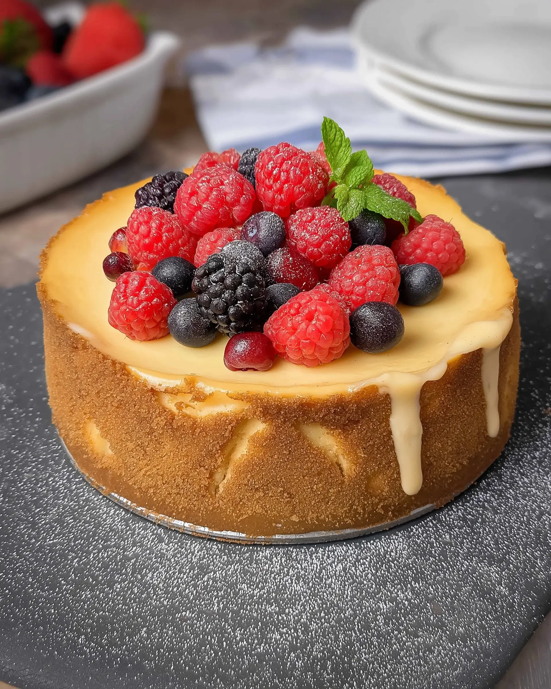 Käsekuchen nach Art der Cheesecake Factory selber machen!