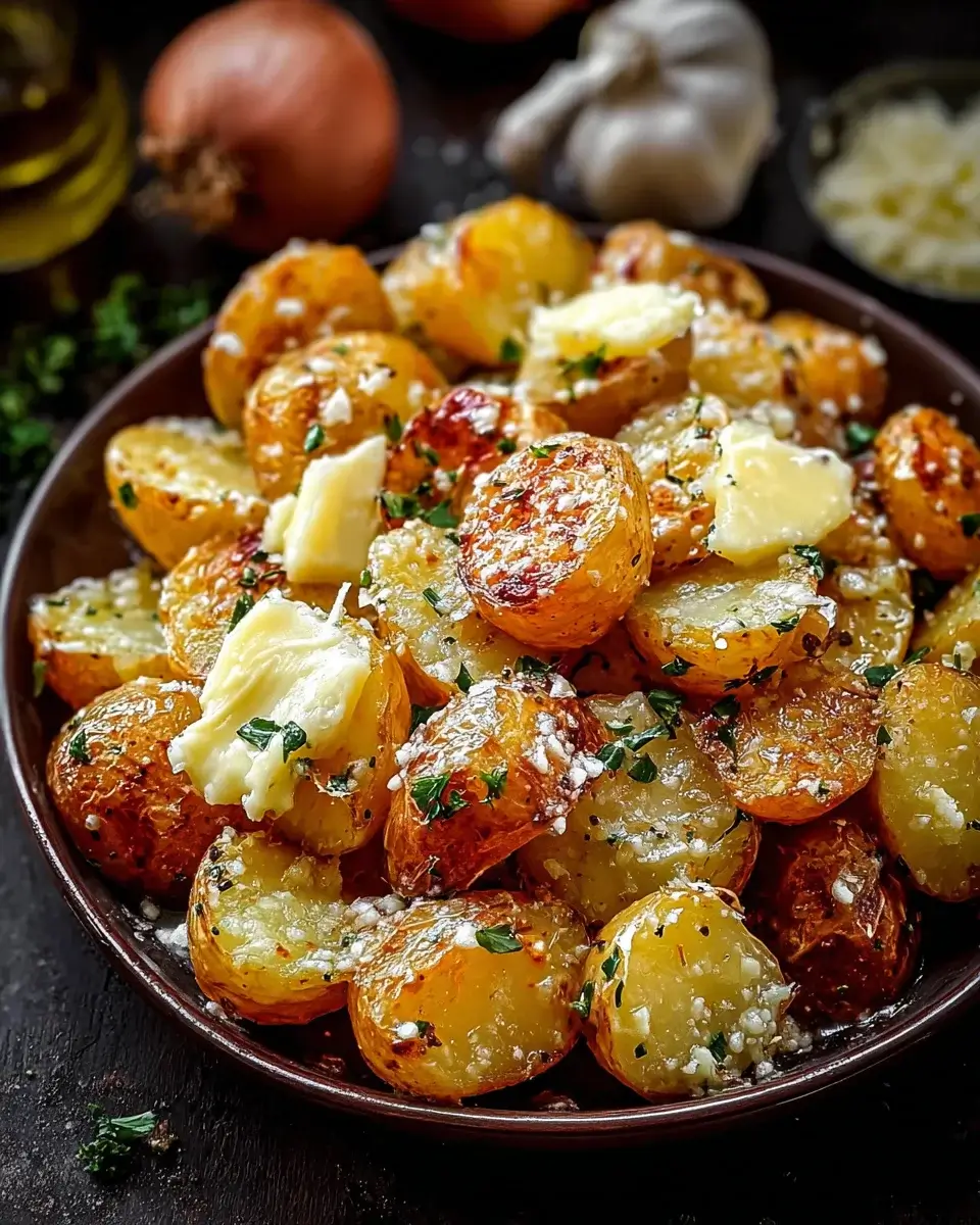 Knoblauchbutter-Parmesan-Kartoffeln – Lust auf das Rezept?