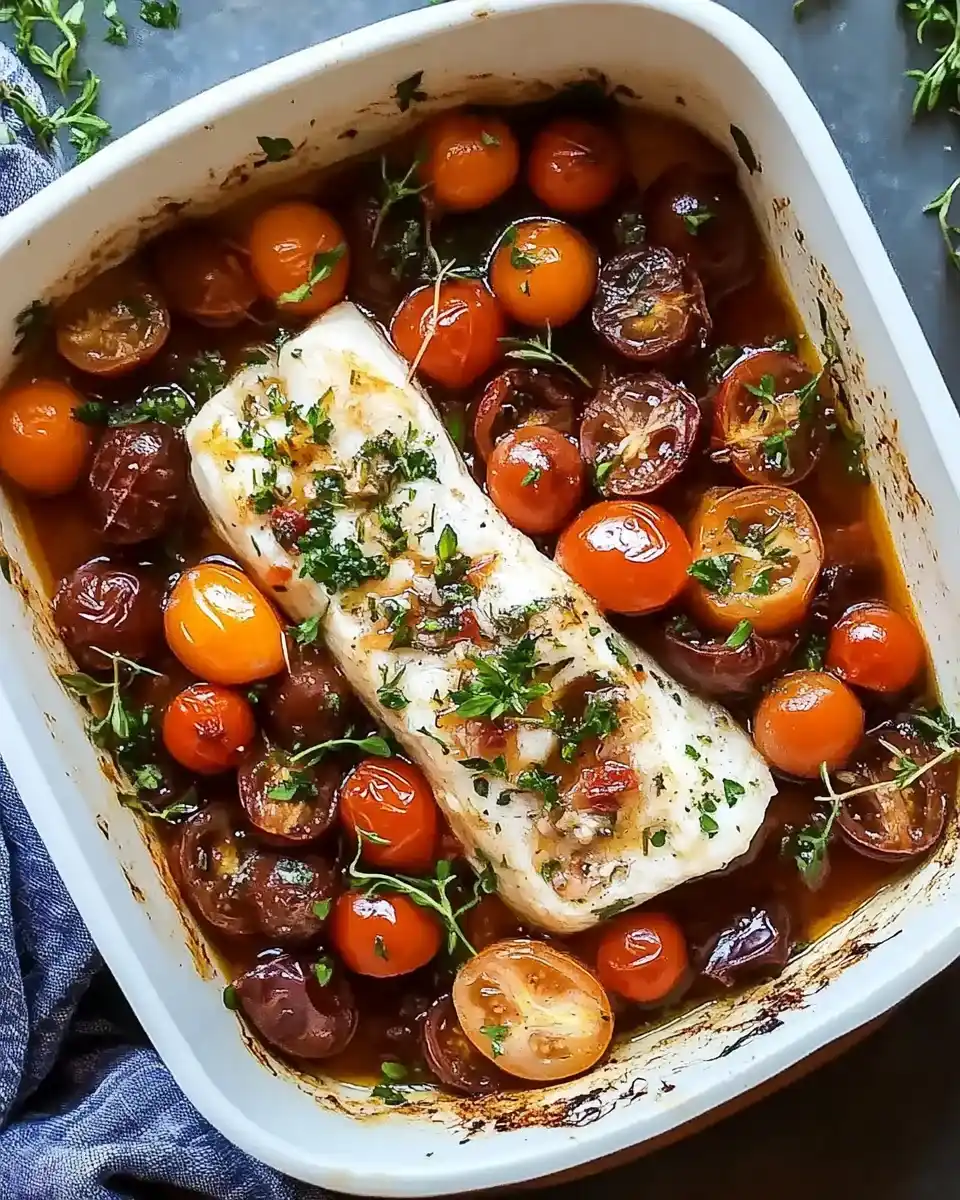 Mediterraner gebackener Kabeljau: Ein Genuss für Feinschmecker!