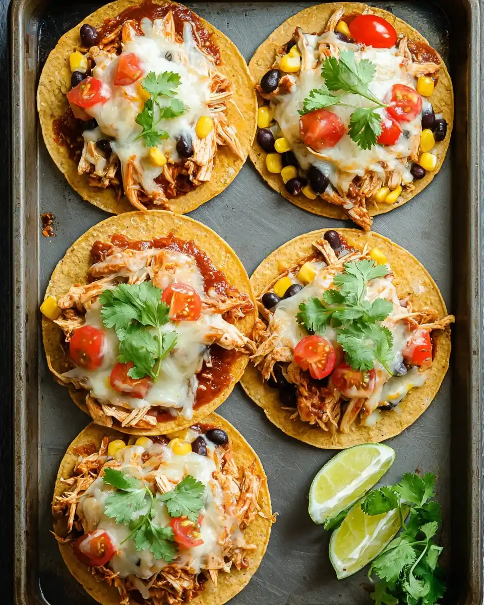 Mexikanische Tostadas mit Rotisserie-Hähnchen einfach zubereiten!