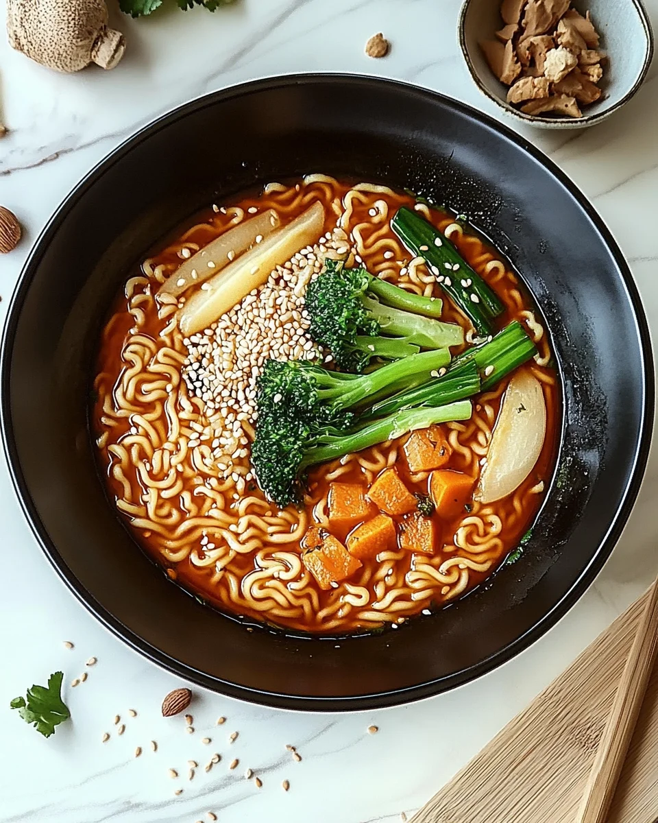 Scharfe Ramen-Nudeln mit Gemüse: Ein einfaches Rezept!