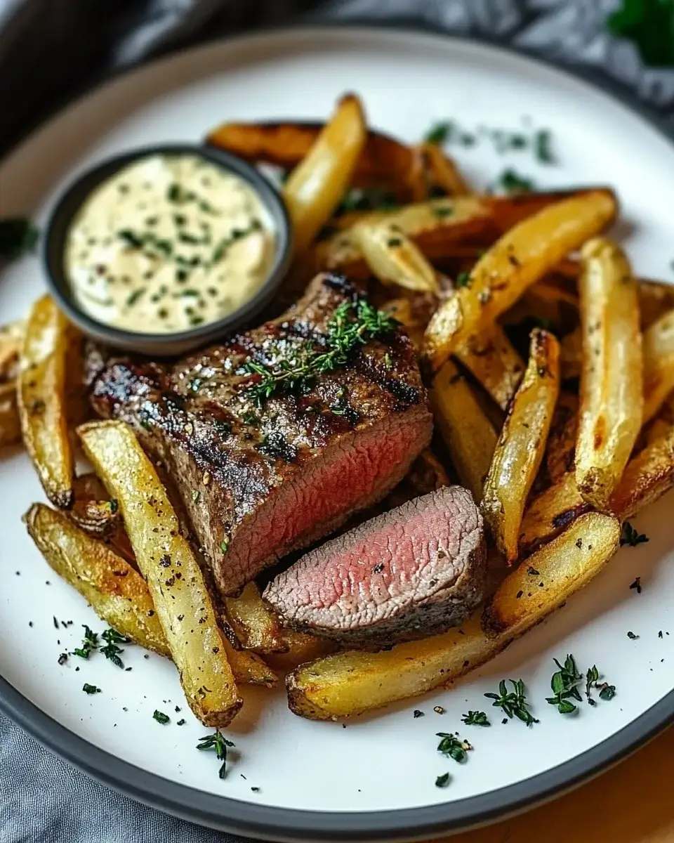 Steak Frites mit Kräuterbutter: Ein einfaches Rezept!
