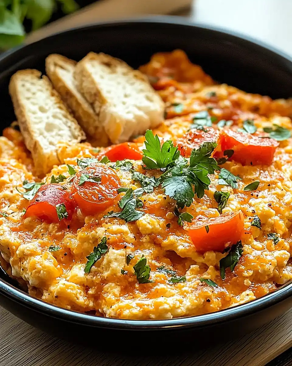 Türkische Rühreier mit Paprika und Tomaten: Einfach lecker!