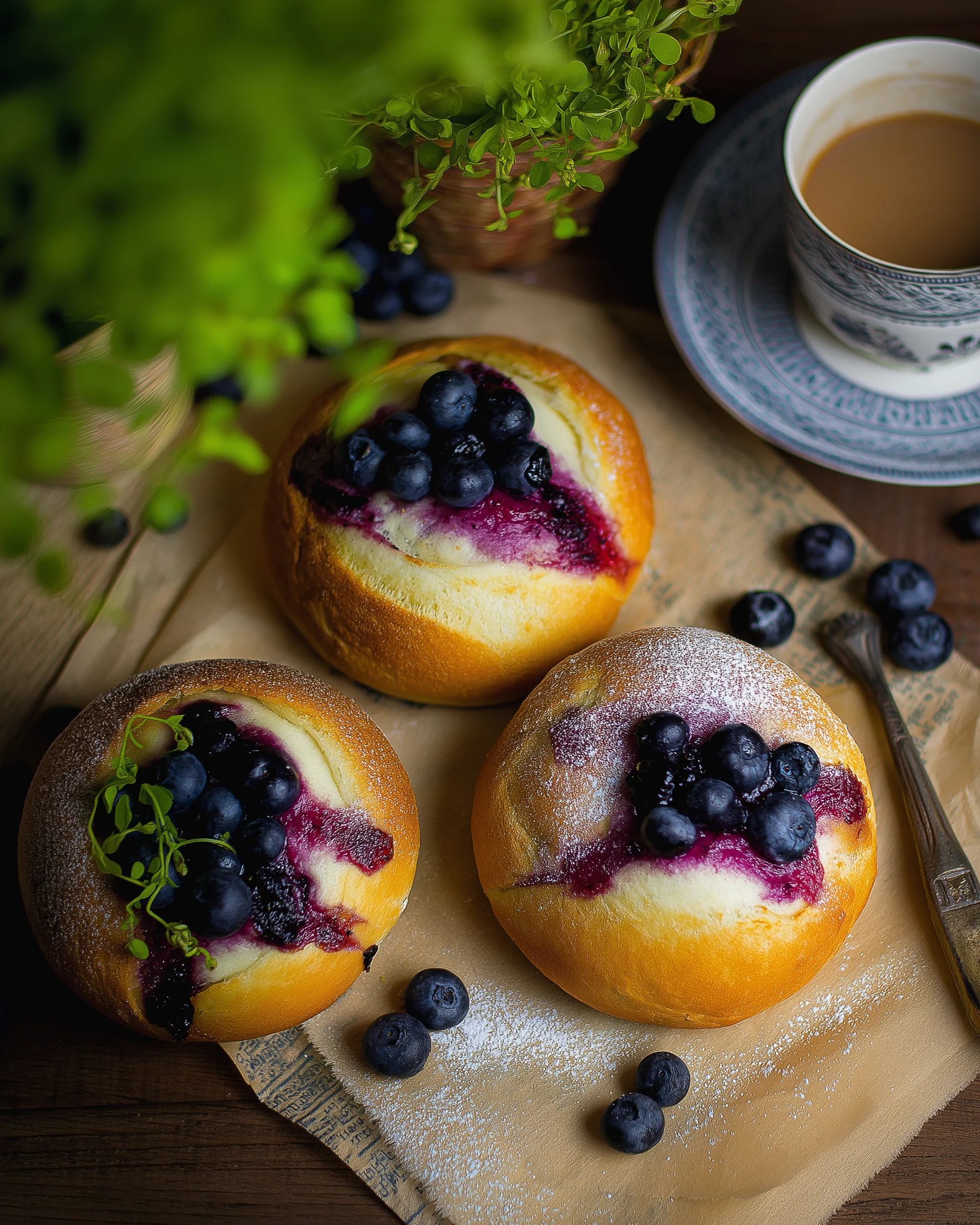 Wilde Heidelbeer-Ricotta-Brötchen: So gelingen sie perfekt!