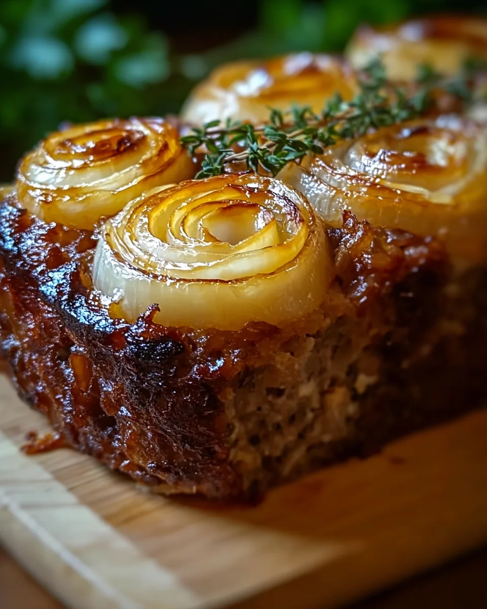 Zwiebel-Lauch-Fleischlaib: So gelingt dir das Rezept!