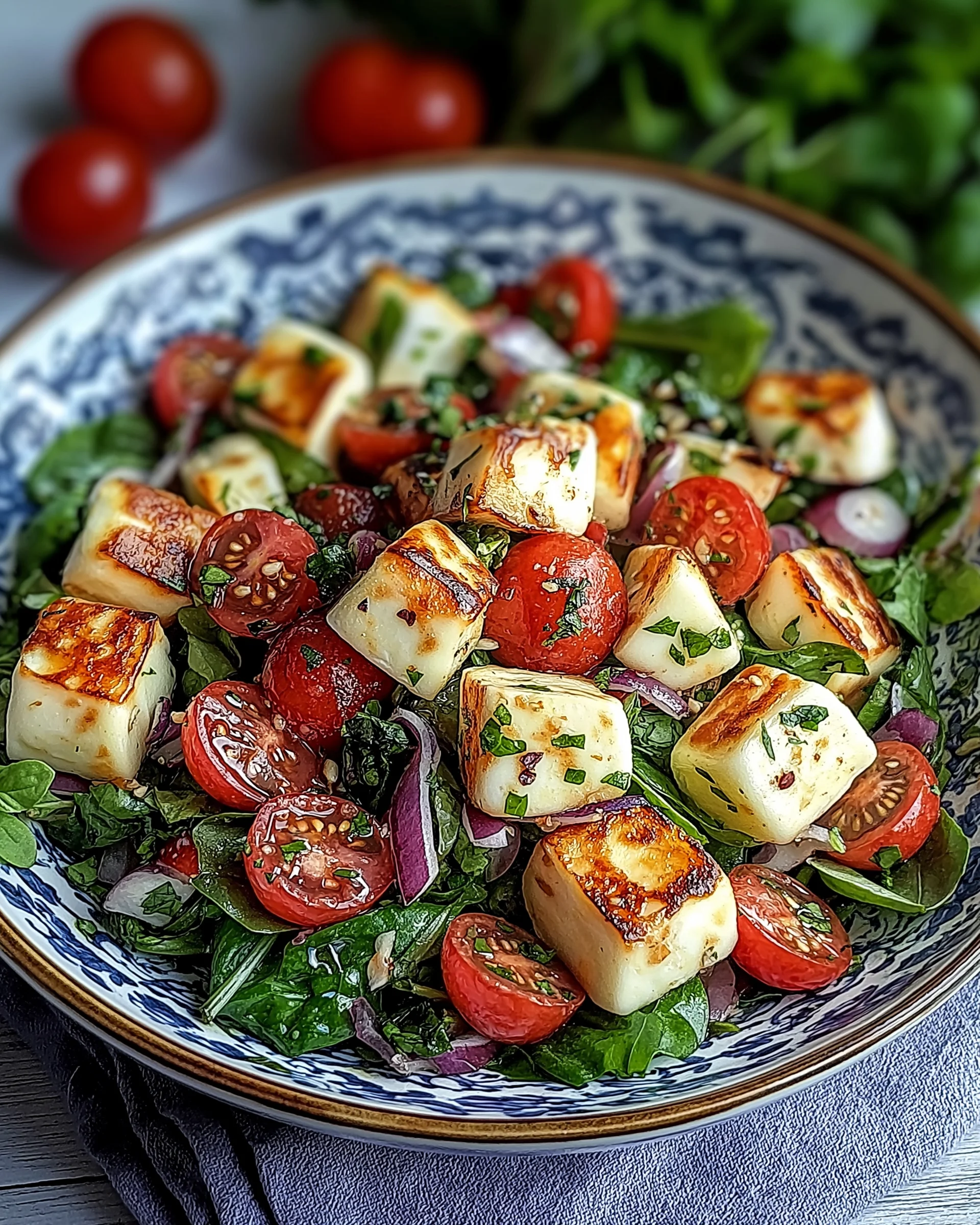 Griechischer Kritharaki-Salat mit Halloumi – ein Genuss!