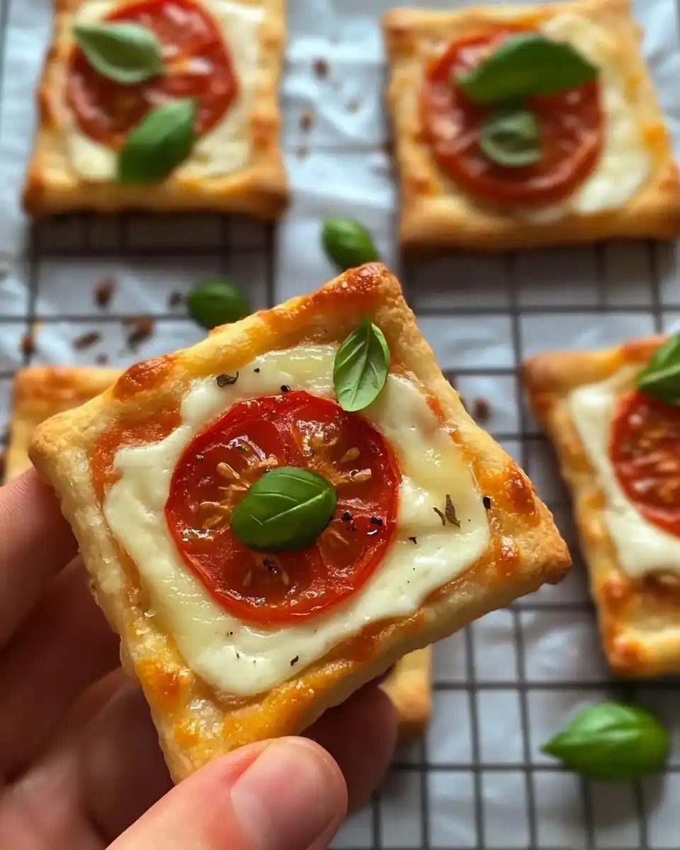 Blätterteig-Teilchen mit Frischkäse und Tomate begeistern!