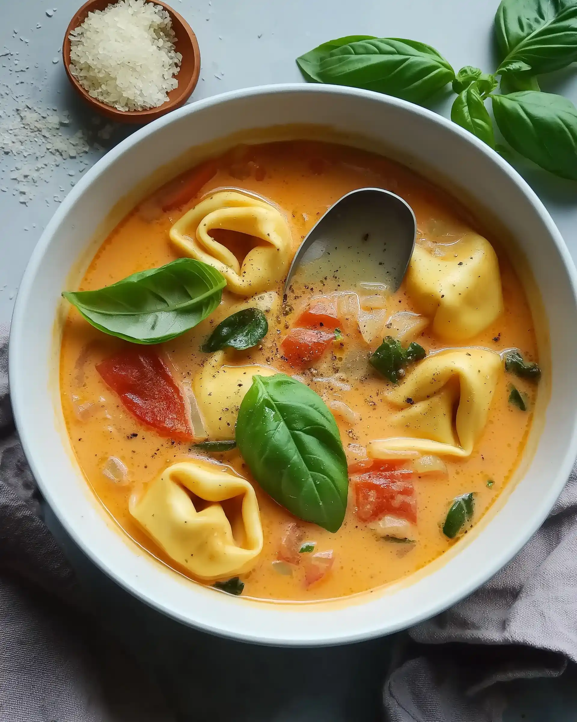 Cremige Toskanische Tortellini-Suppe: Ein Genuss für alle!