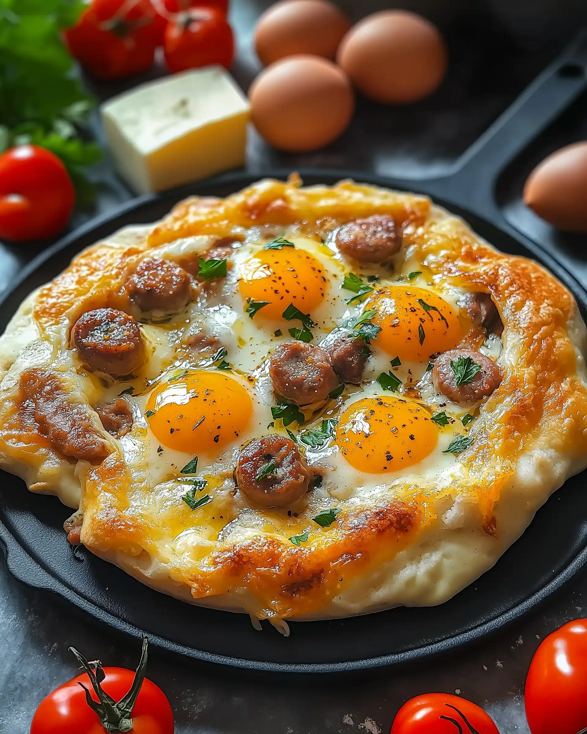Frühstücks-Brötchen mit Wurst, Ei und Käse einfach zubereiten!