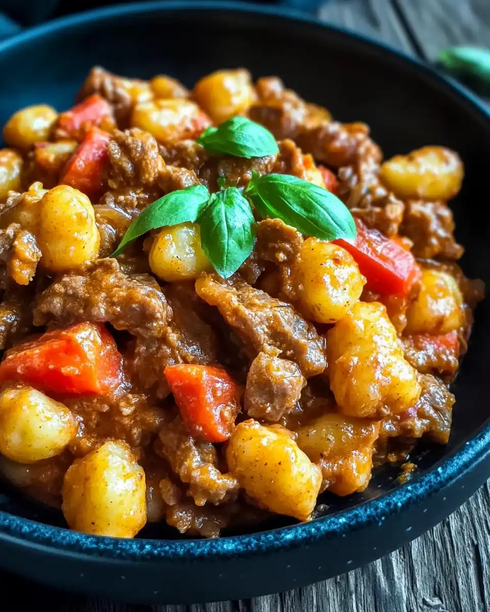 Gnocchi-Pfanne mit Hackfleisch und Paprika entdecken!