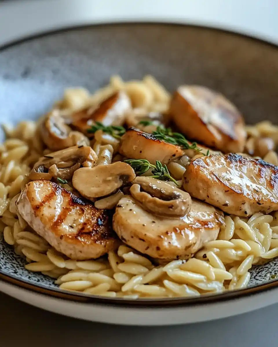 Hähnchen Marsala mit Orzo: Ein einfaches Genussrezept!
