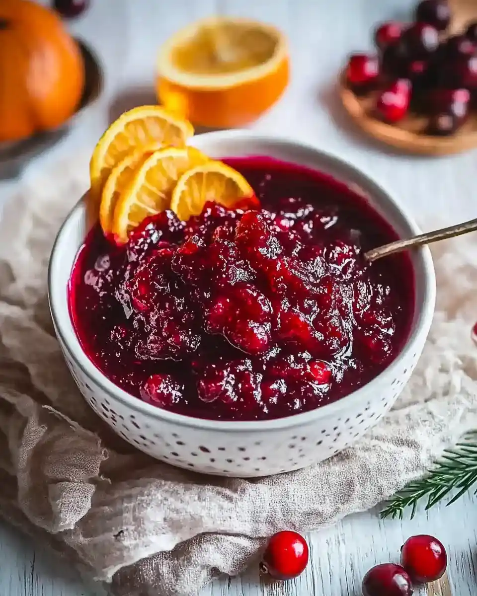 Herbstliche Cranberry-Sauce mit Ahornsirup und Bourbon: Ein Geschmackserlebnis!