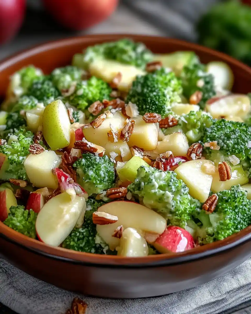 Honig-Crisp Apfel-Brokkoli-Salat: Frisch und lecker im Handumdrehen!