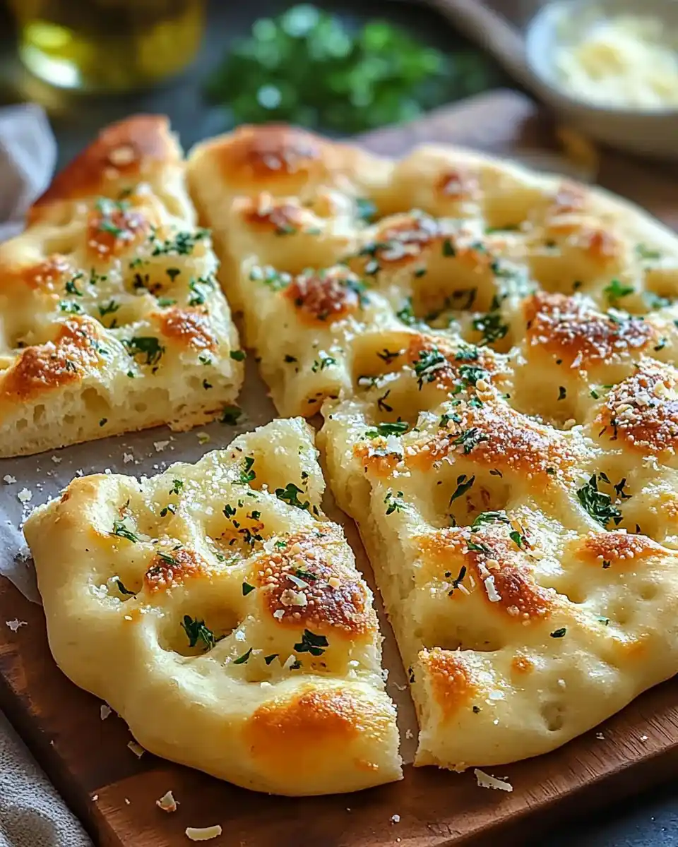 Knoblauch-Parmesan-Focaccia: Ein unwiderstehlicher Genuss!