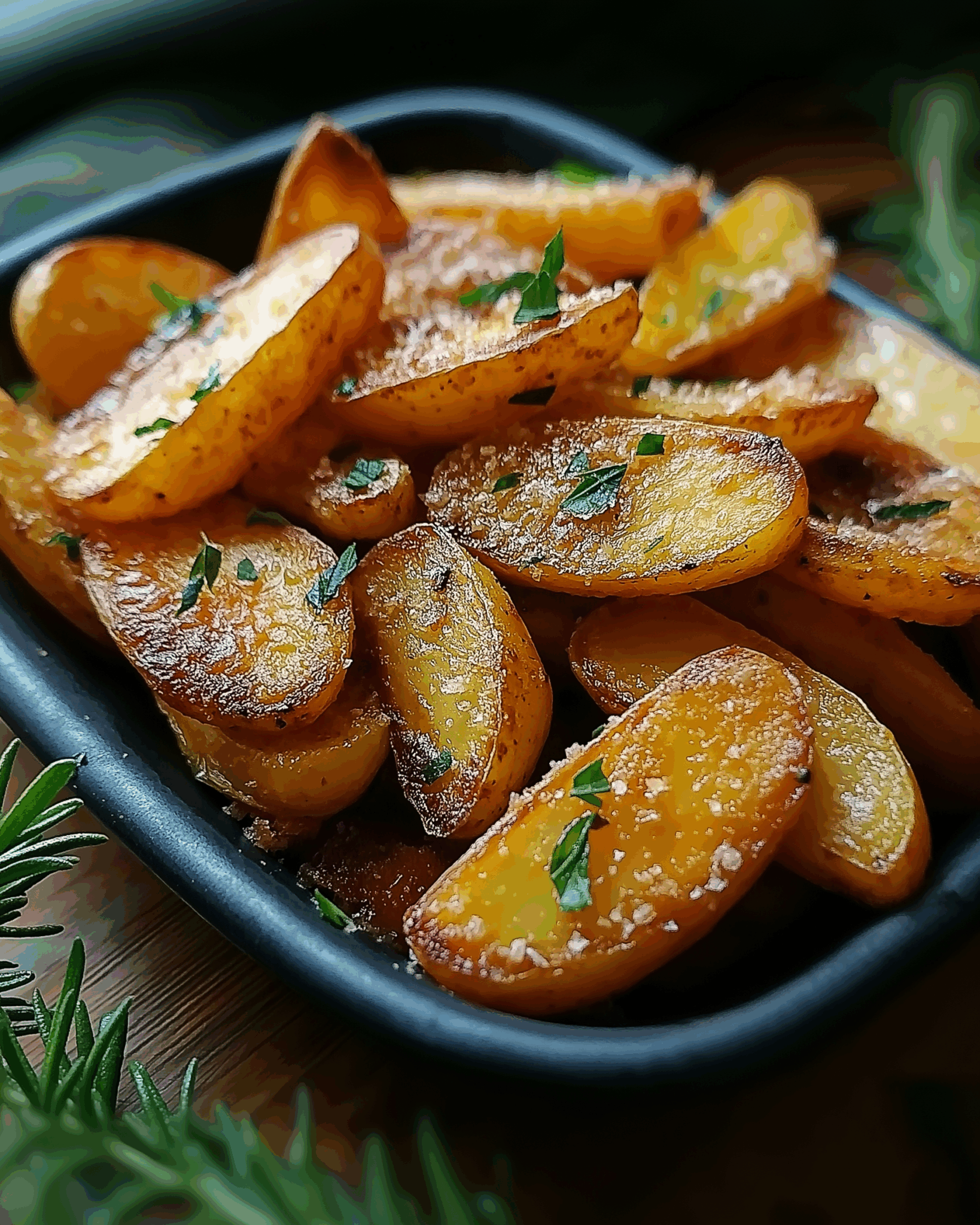 Krosse Kartoffelspalten mit Rosmarin: Schnell zubereiten! - Spareundlebe Krosse Kartoffelspalten mit Rosmarin: Schnell zubereiten! - Spareundlebe