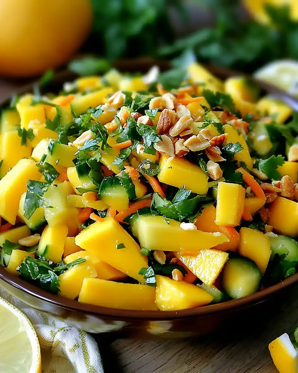 Mango-Salat mit Erdnüssen: Ein erfrischendes Geschmackserlebnis!