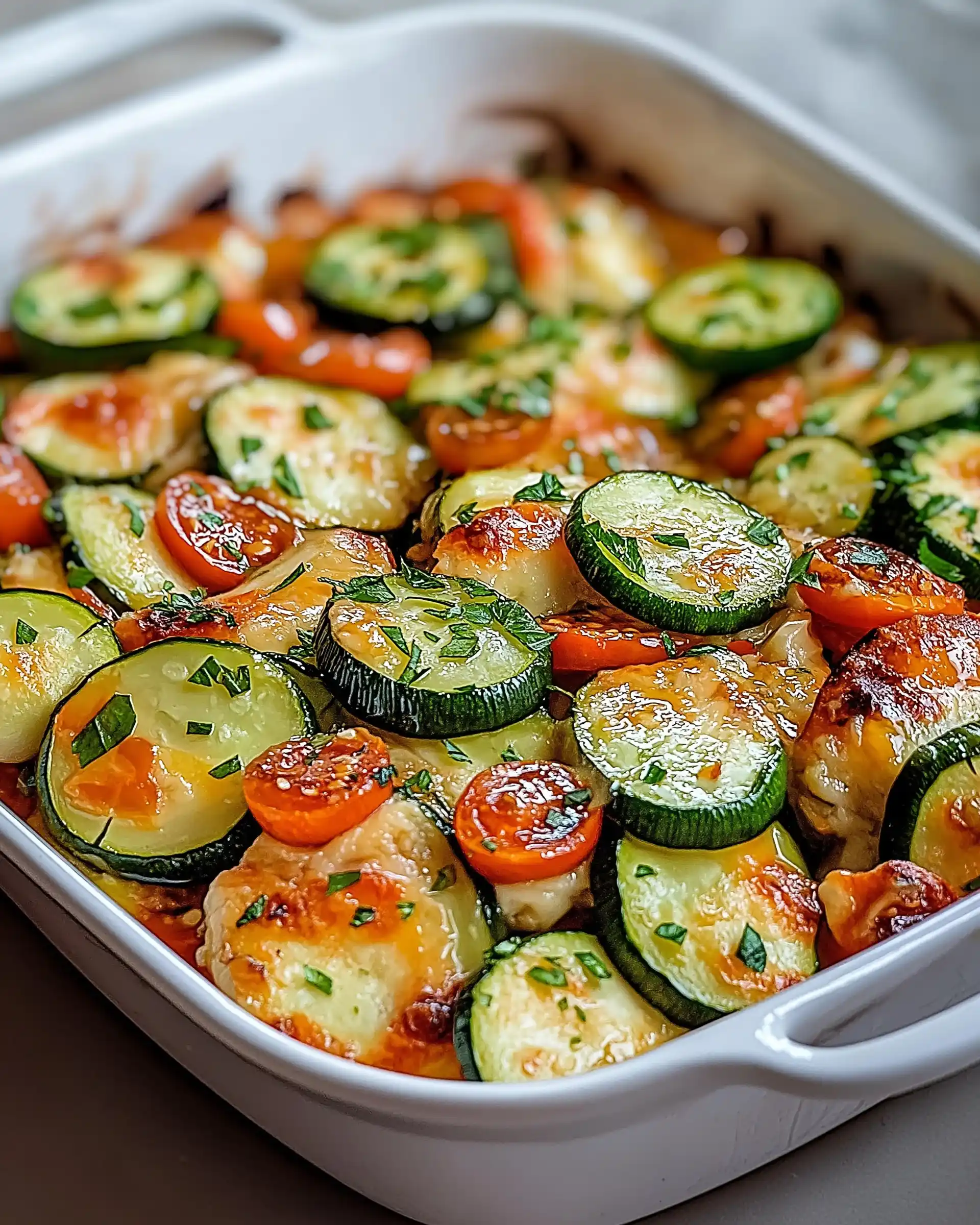 Mediterranes Hähnchen-Zucchini-Blechgericht leicht gemacht!