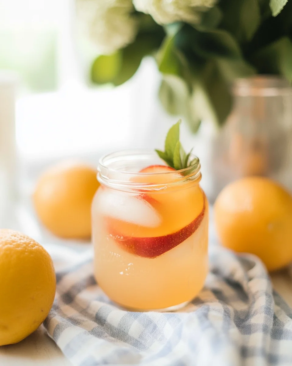 Pfirsich-Zitronen-Limonade: Erfrischend und lecker genießen!