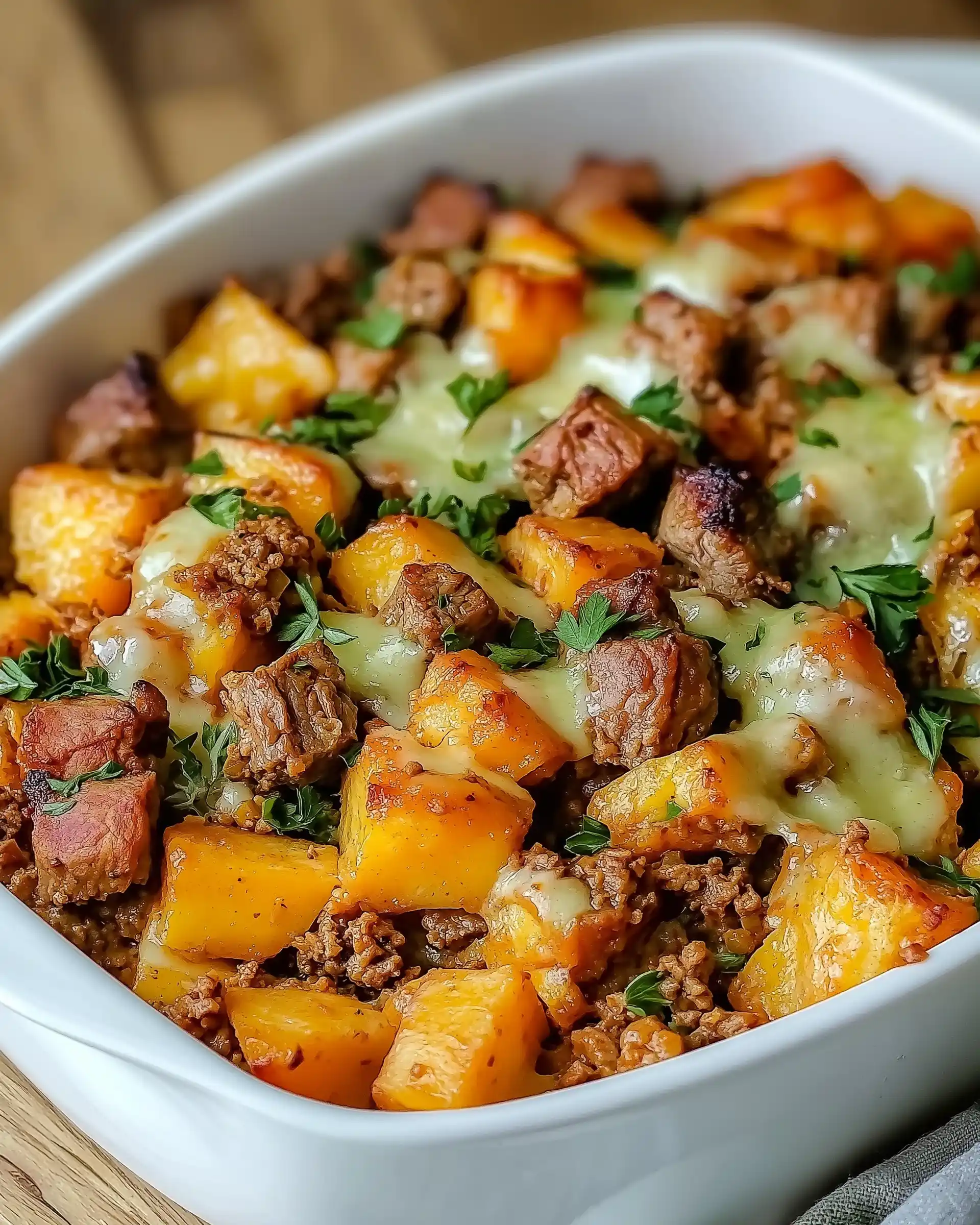 Süßkartoffel-Hackfleisch-Auflauf: Ein einfaches Rezept!