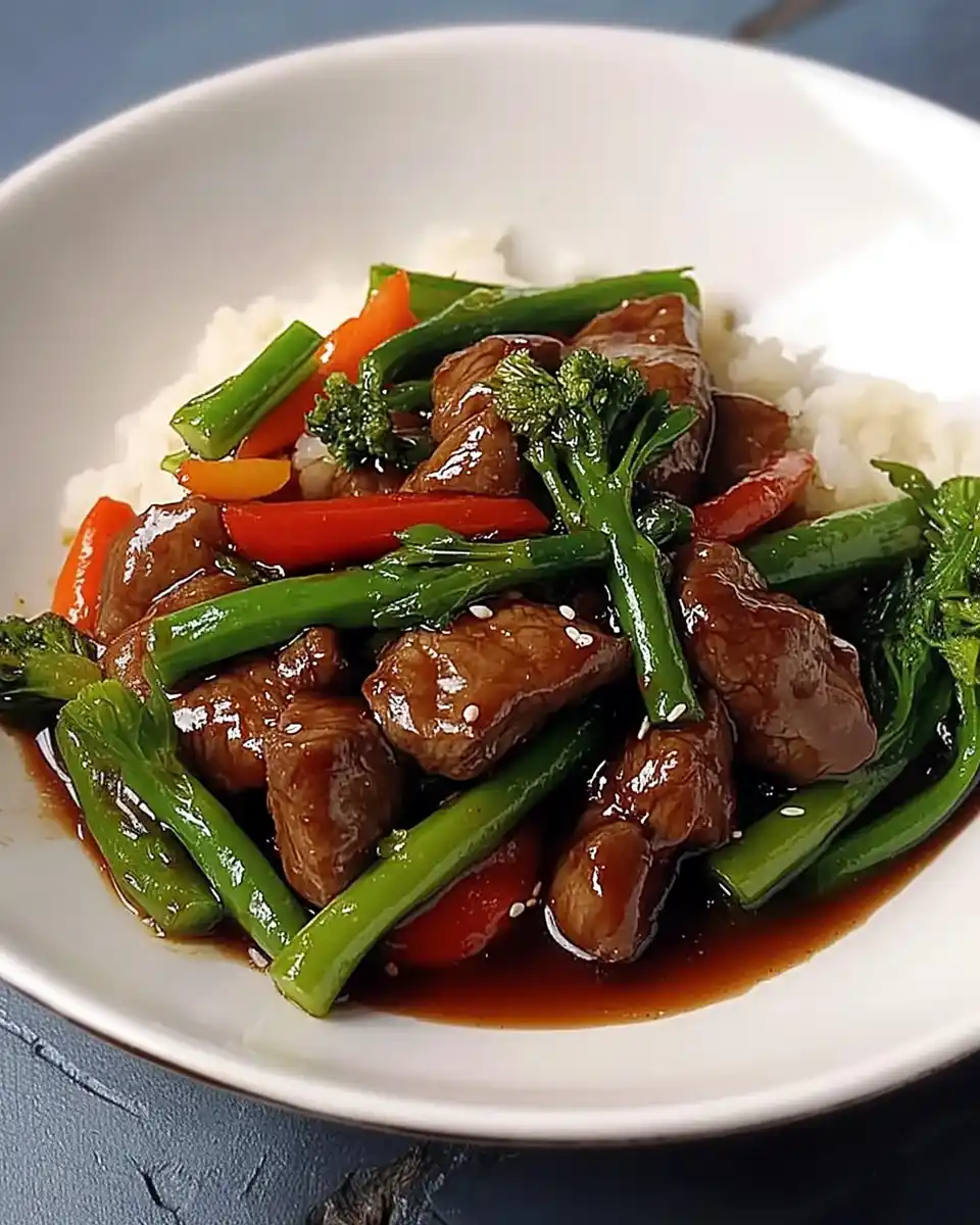 Teriyaki-Rindfleisch mit Gemüsepfanne: Ein Genuss, der begeistert!