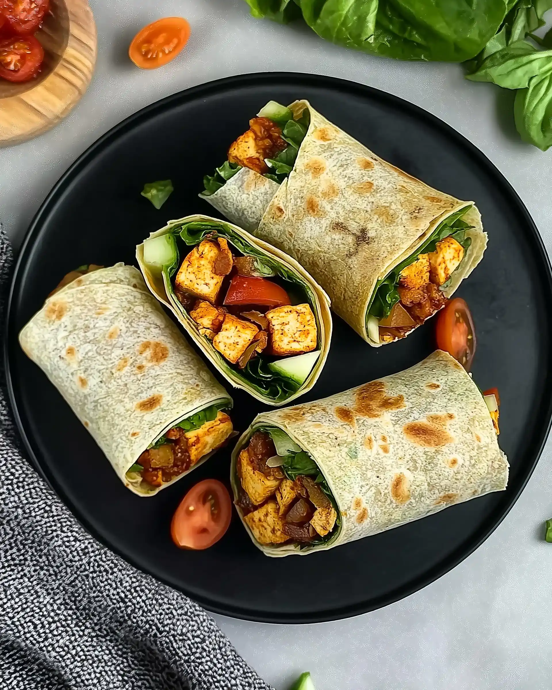 Vegane Tofu-Gemüse-Wraps: Lecker und einfach zubereitet!