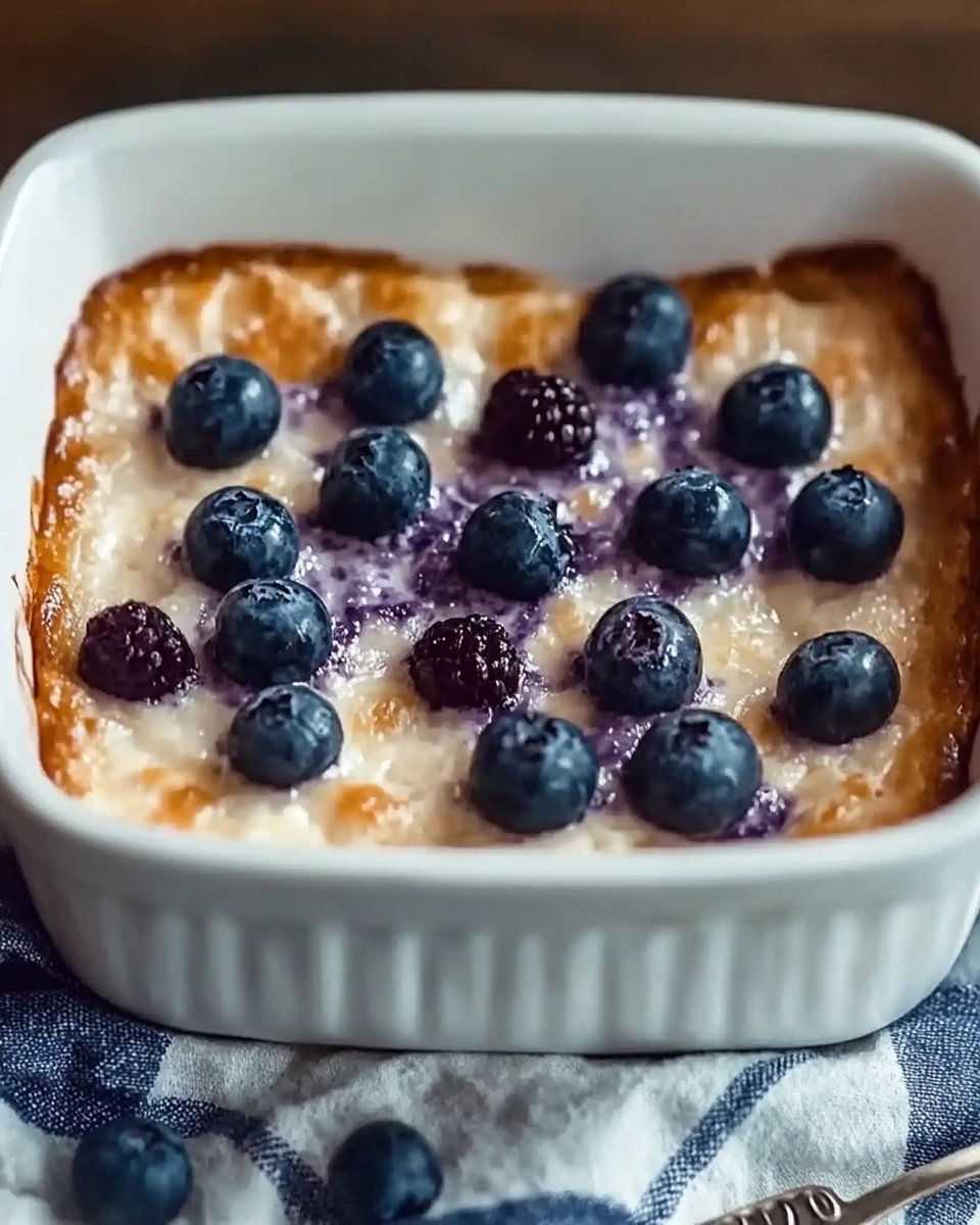 Blaubeer-Hüttenkäse-Frühstücksauflauf: Gesund und lecker!