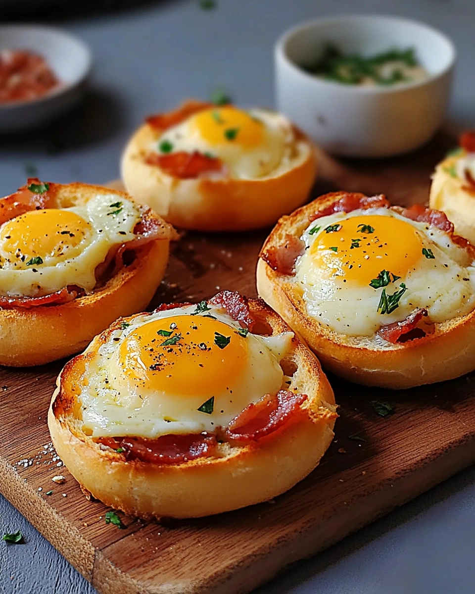 Frühstücksbrötchen mit Ei, Bacon und Käse einfach zubereiten!