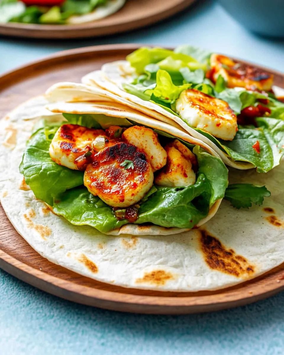 Halloumi-Wrap mit süßem Chili: Einfach lecker genießen!
