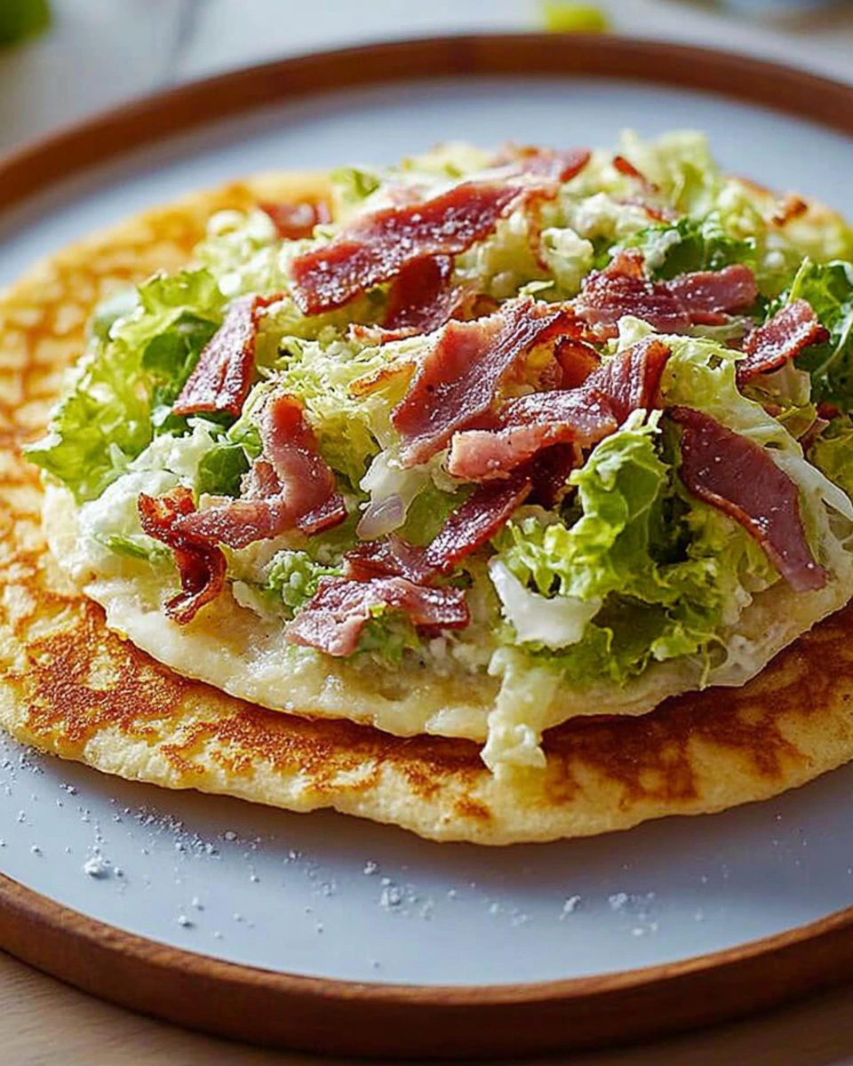 Herzhafte Pfannkuchen mit Speck und Salat – ein Genuss!