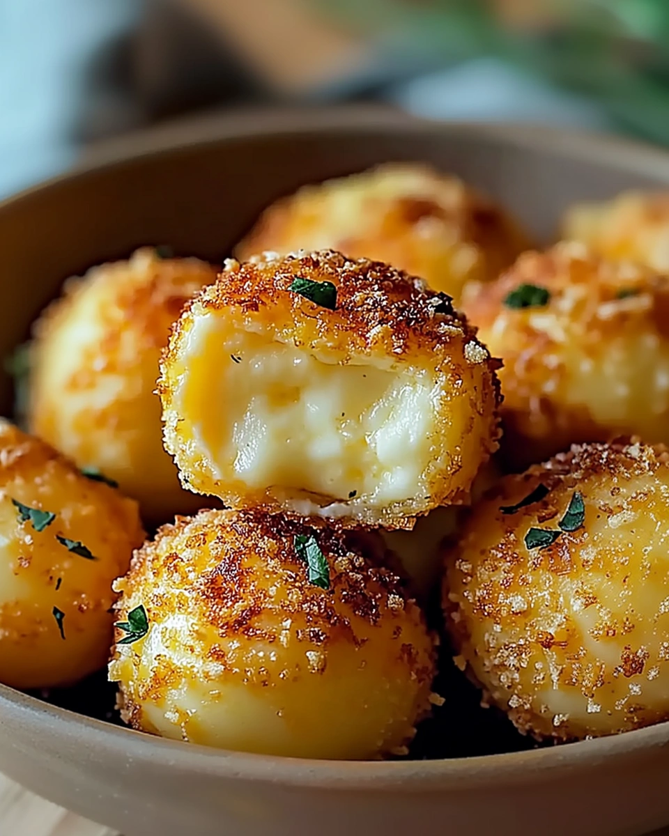 Käse-Parmesan-Mozzarella-Bällchen: So einfach gelingt's!